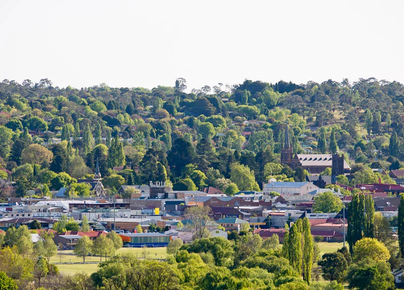 Armidale in spring from North Hill
