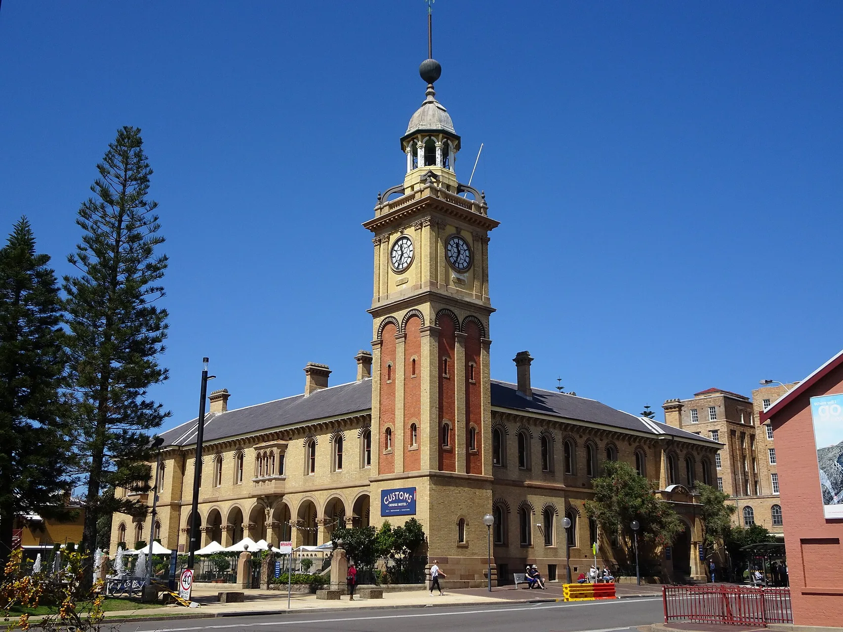 The Custom House, Newcastle, NSW, 28 September 2018. Built 1877 by New South Wales Colonial Architect James Barnet and extended 1899 in similar Italianate Renaissance Revival styl…
