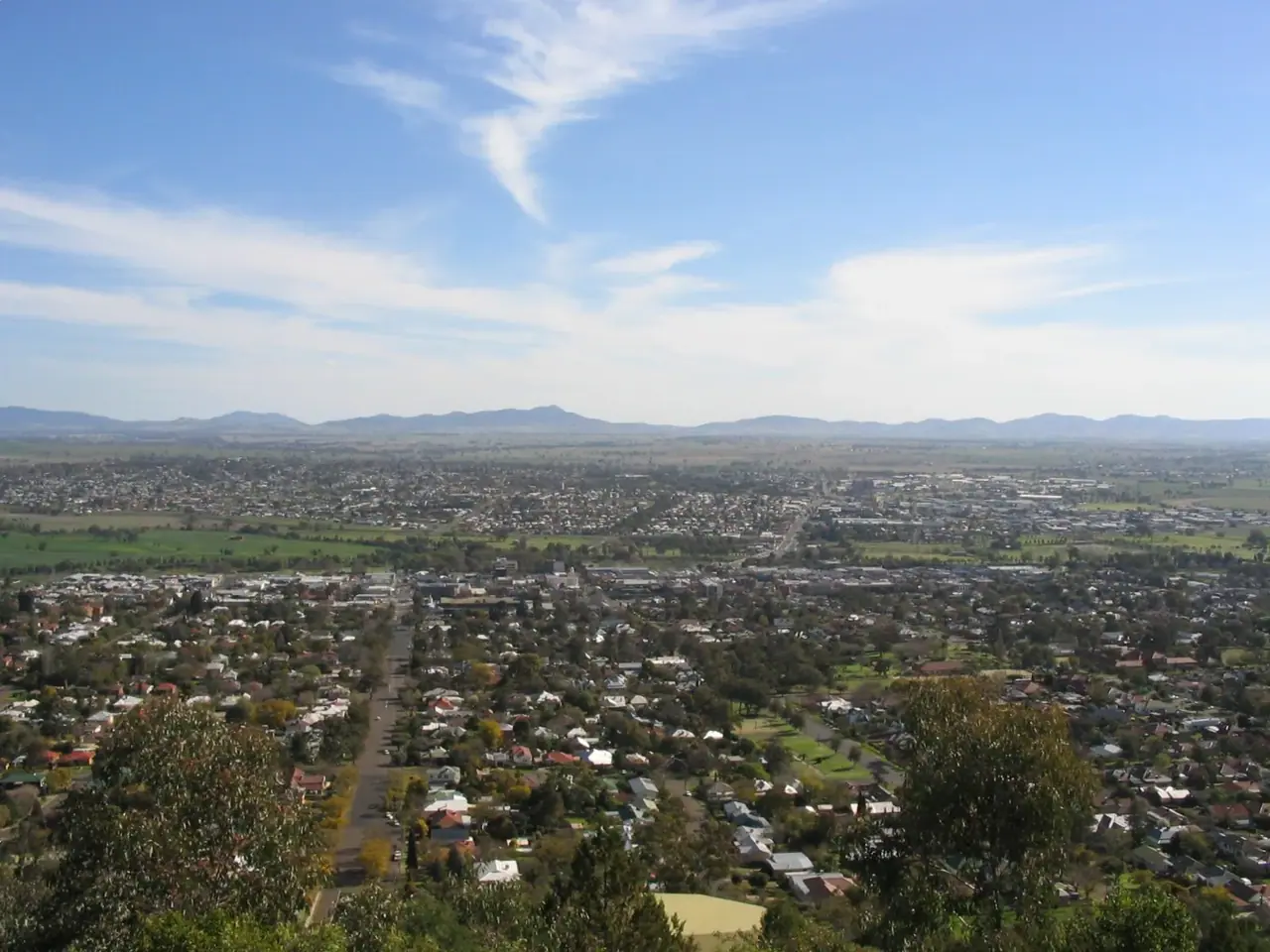 Tamworth, NSW, Australia. Photo taken from lookout.