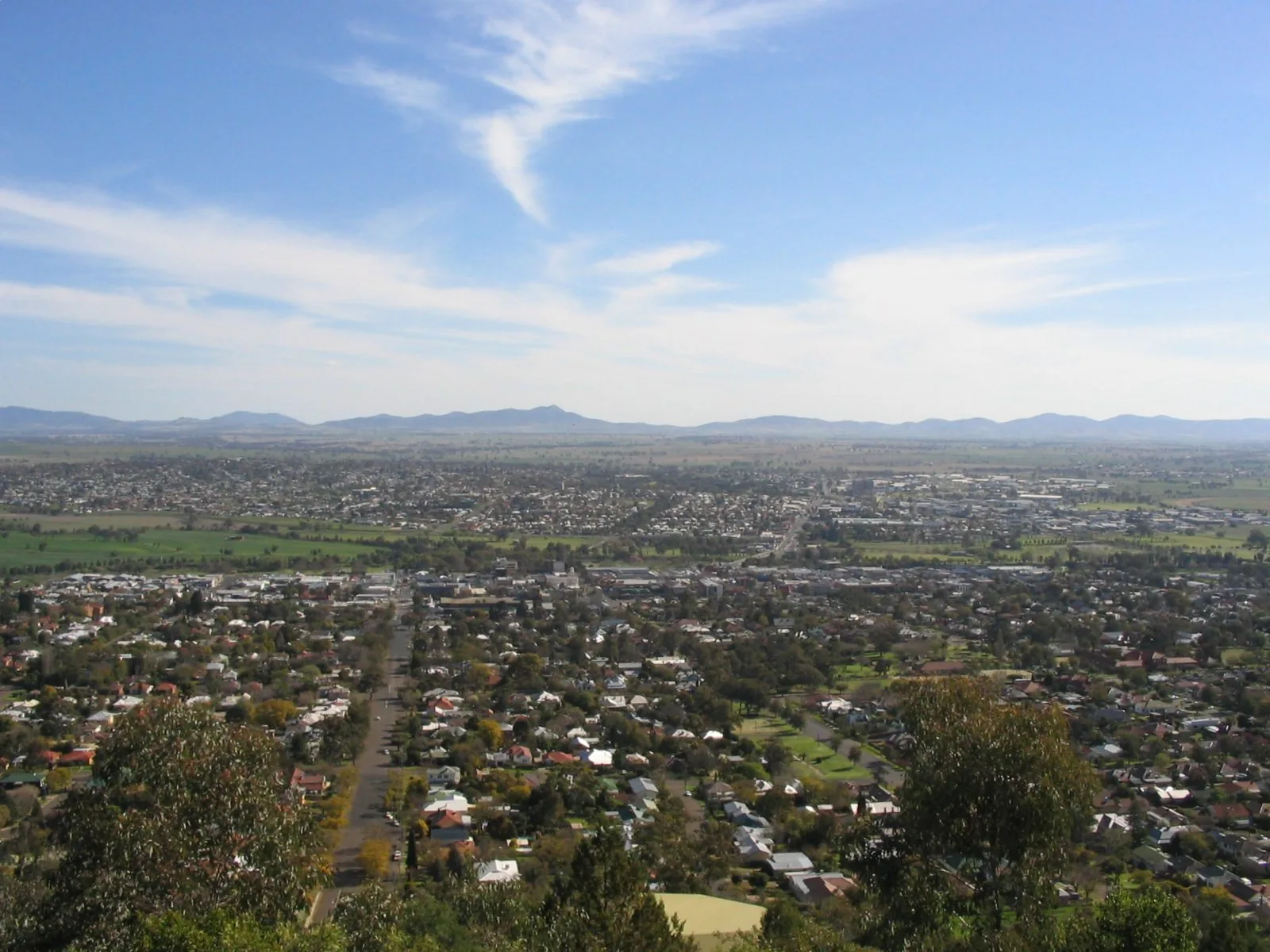 Tamworth, NSW, Australia. Photo taken from lookout.