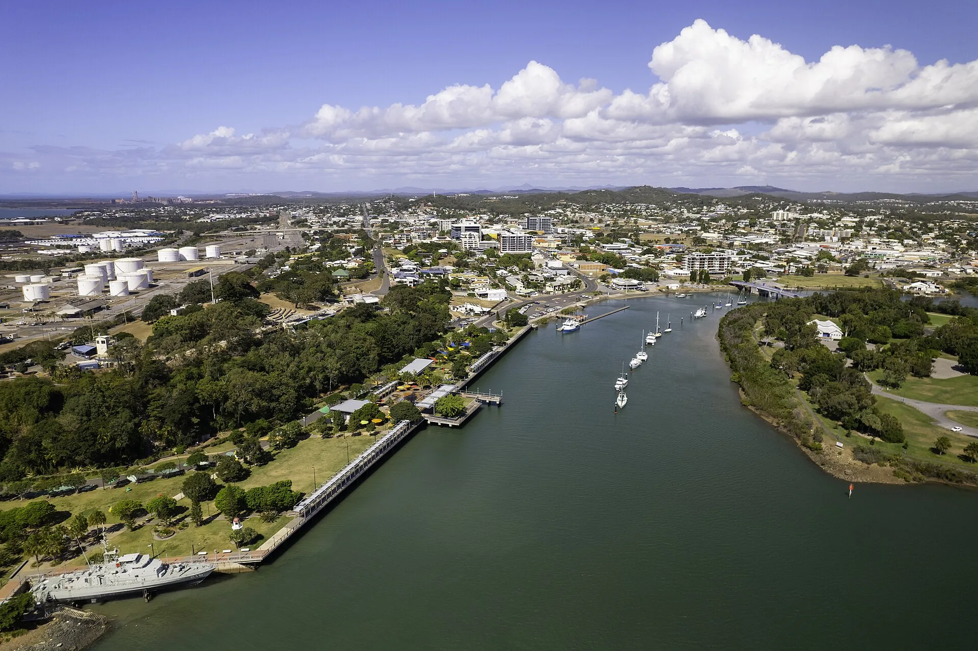 Gladstone CBD & East Shores - May 2023 - DJI Air 2S