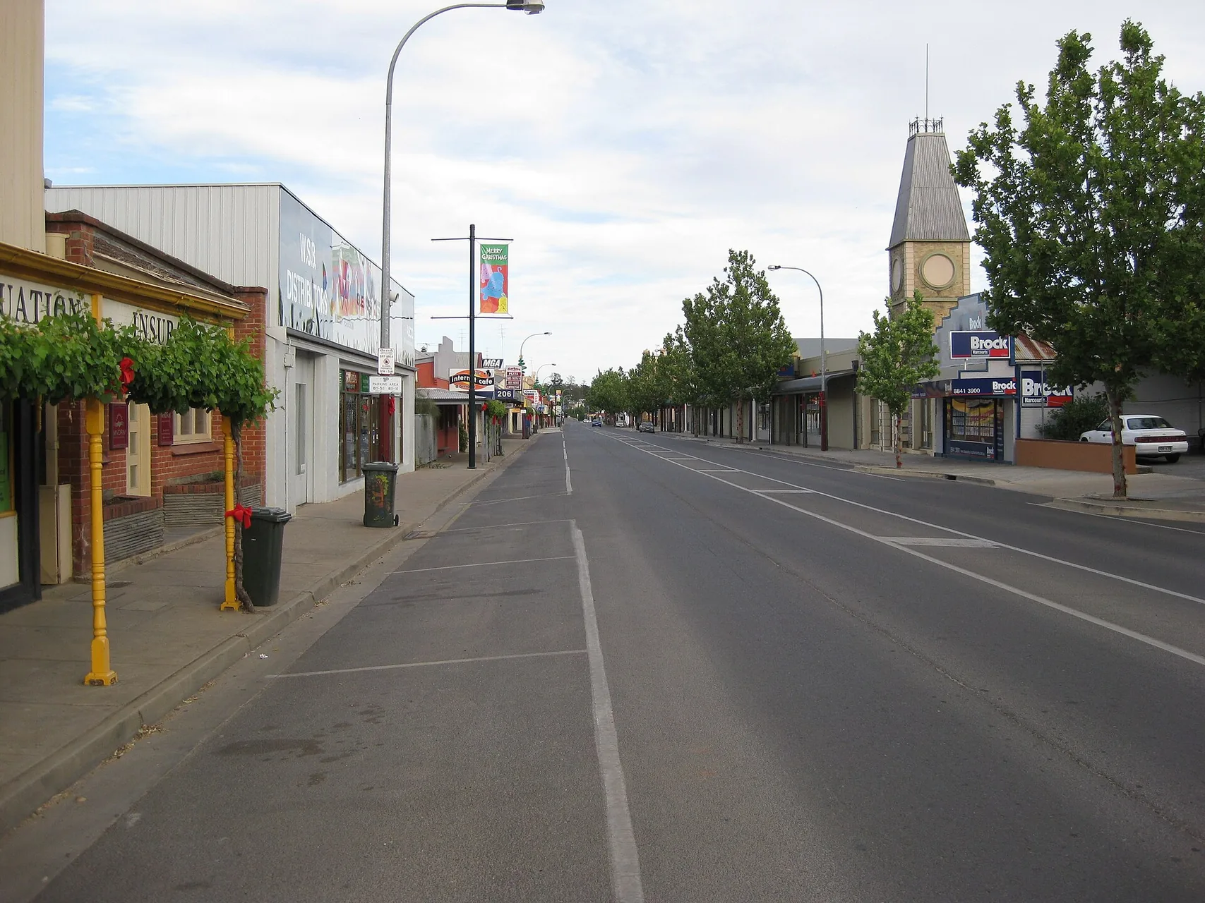 Main street (Horrocks Highway) of Clare, South Australia.