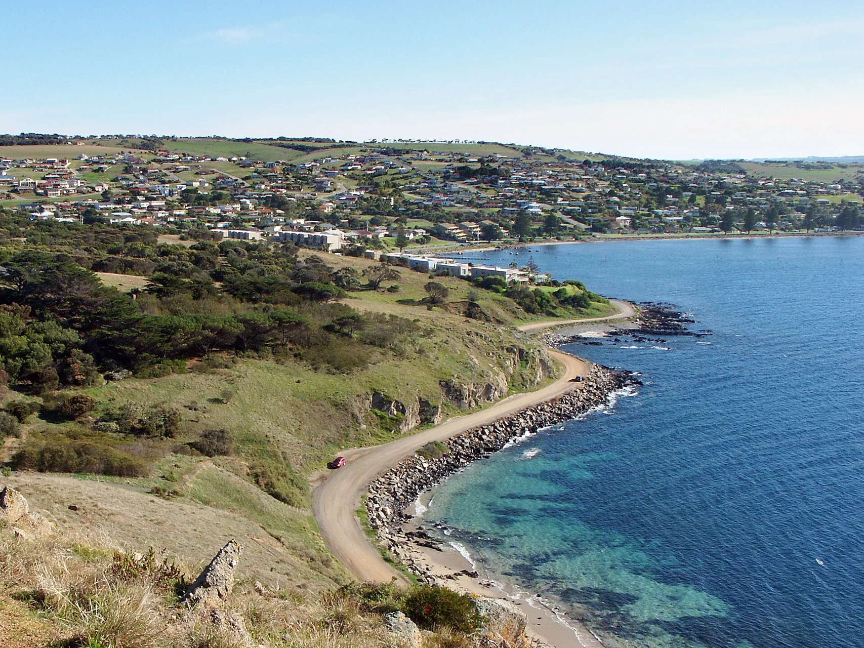 City of Victor Harbor, South Australia, viewed from bluff