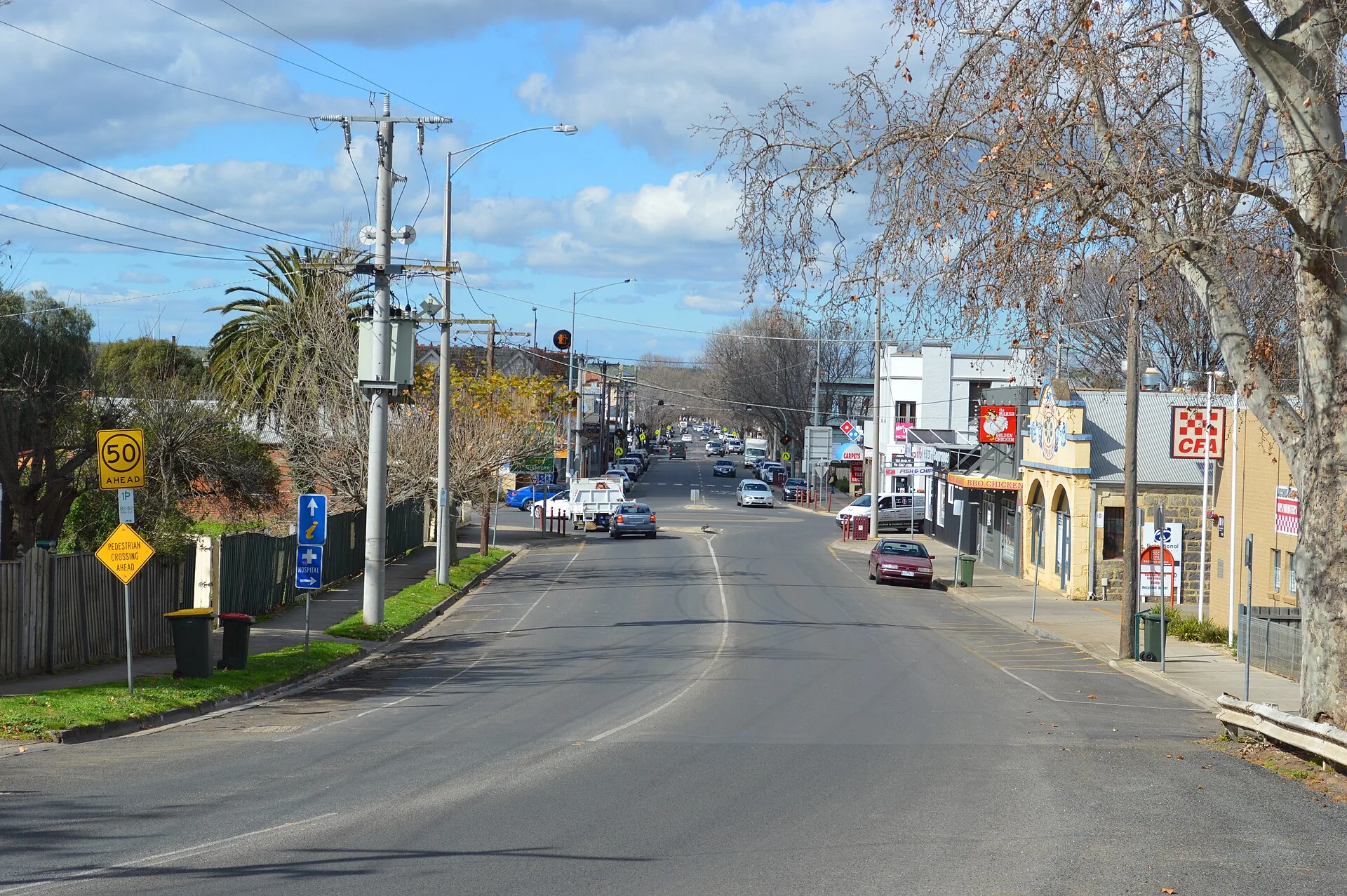 Main Street at Bacchus Marsh , Victoria