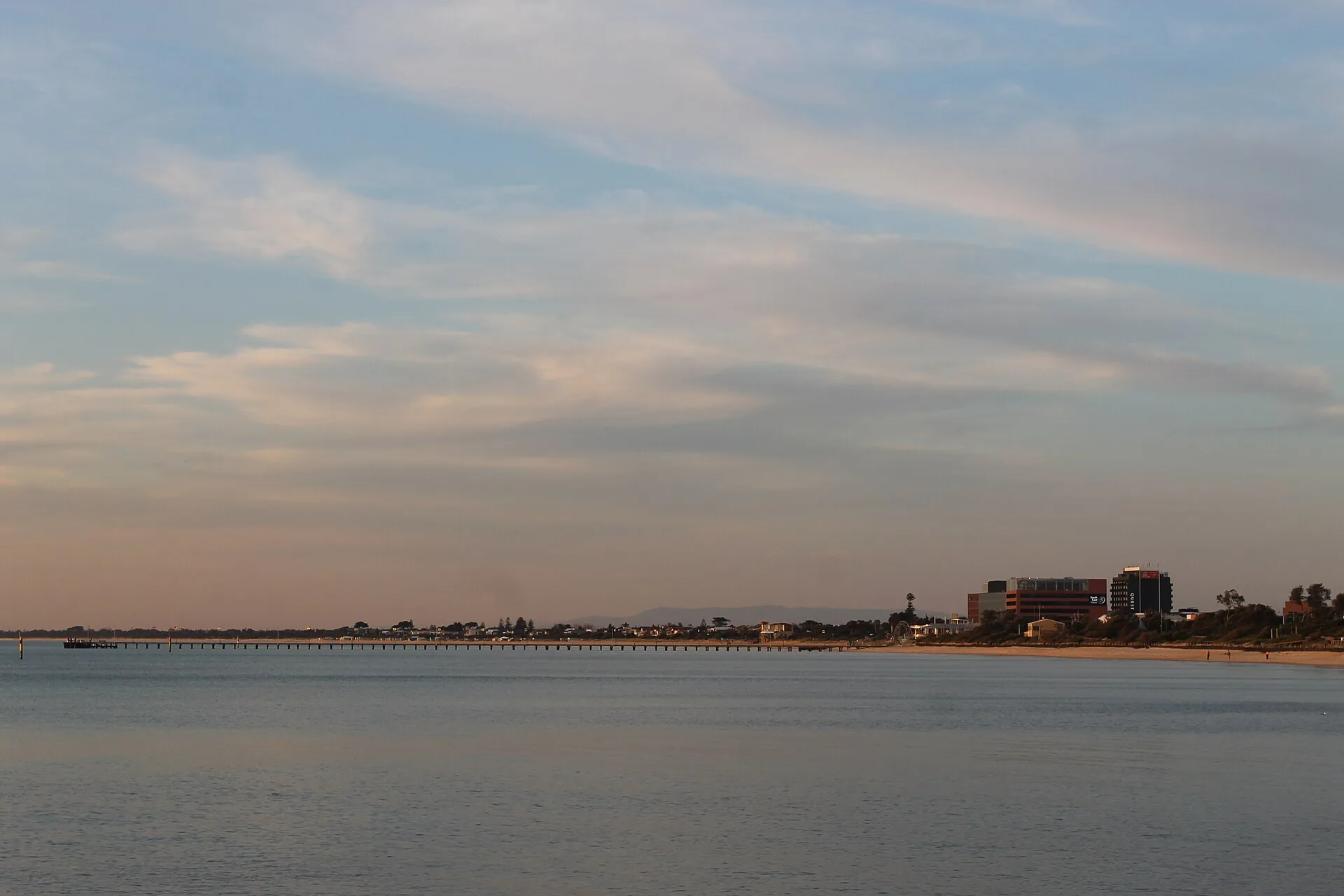 CBD and pier in Frankston, Victoria, Australia.
