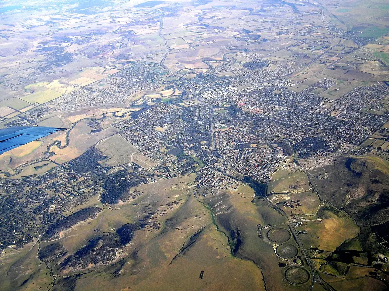 aerial photo of Sunbury Victoria from south west