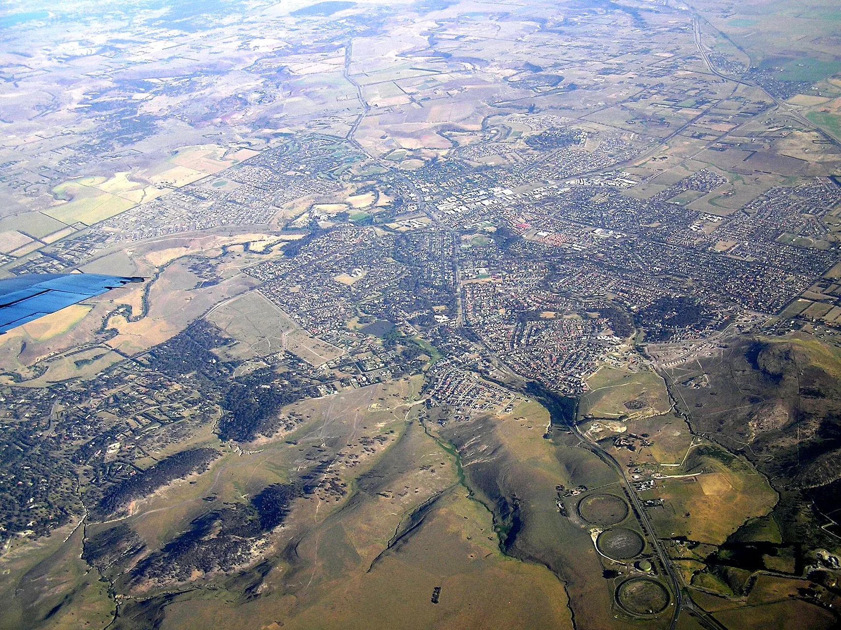 aerial photo of Sunbury Victoria from south west